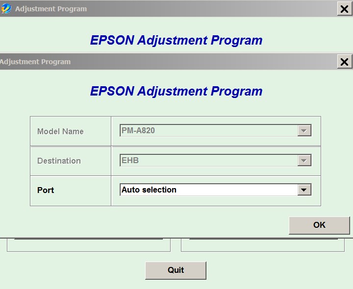 Epson <b>PM-A820 </b> (EHB)  Service Adjustment Program  <font color=red>New!</font>
